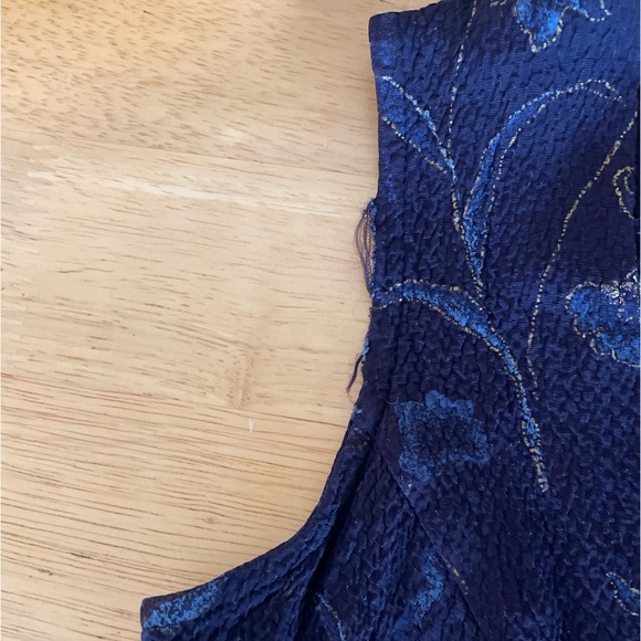 Daniel Laurent matching skirt set with top/vest purple blue floral - Picture 5 of 8